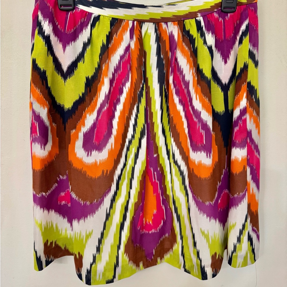 Pre-owned TRINA TURK size 6 multi colored silk Skirt